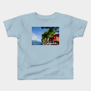 Autumn sunshine on Lake Garda Kids T-Shirt